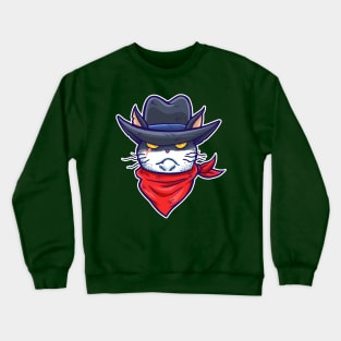 Western cat Crewneck Sweatshirt